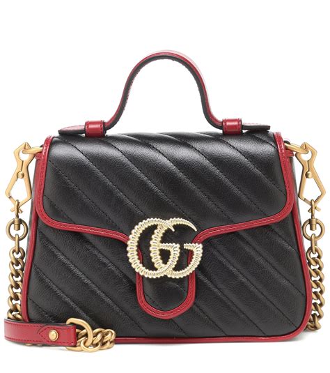 gucci marmont quilted leather handbag